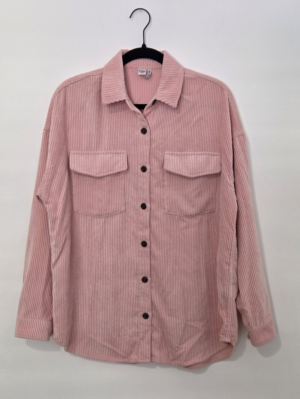 Twik Simons Pink Corduroy Oversized Shacket Jacket Size Small - Picture 2 of 12